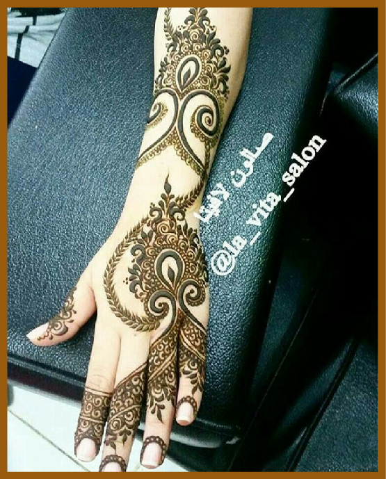 Stylish Back Hand Mehndi Design Inspired By Arabic Culture